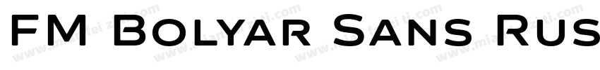 FM Bolyar Sans Rust 700字体转换